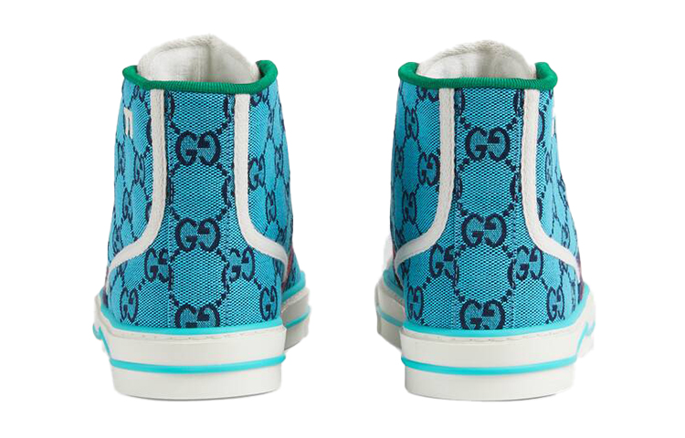 Shop (W) グッチ テニス1977 ハイカットスニーカー (ブルー) 663679-2UZL0-4280