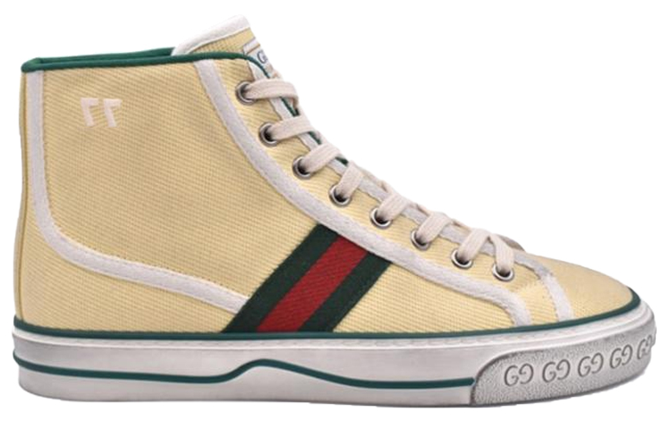 Order (W) Gucci Tennis 1977 High Top Sneakers 'Coklat Tan Beige' 627836-GZO50-9361