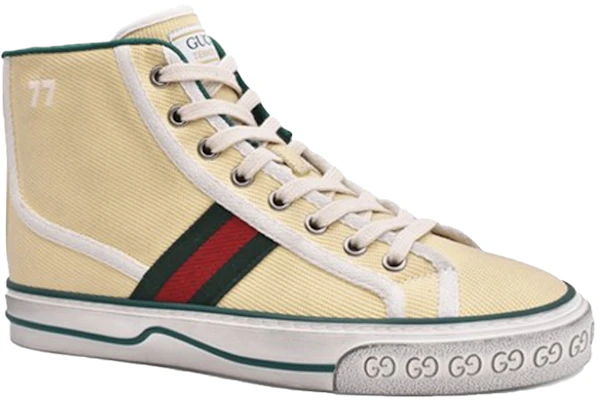 (Women) Gucci Tennis 1977 High Top Sneakers 'Tan Beige' 627836-GZO50-9361 Lookbook (Women) Gucci Tennis 1977 High Top Sneakers 'Tan Beige' 627836-GZO50-9361