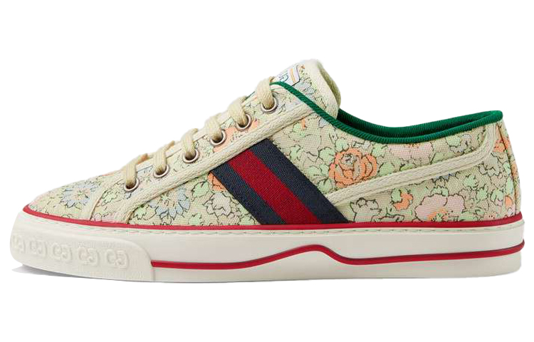 (Women) Gucci Tennis 1977 Liberty London 'Mint Green' 606110-2I410-3960(YC)