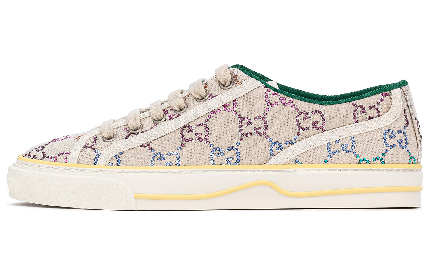 (Women) Gucci Tennis 1977 Low-Top Sneaker with crystals 'Off White' 732211-FABH3-9179