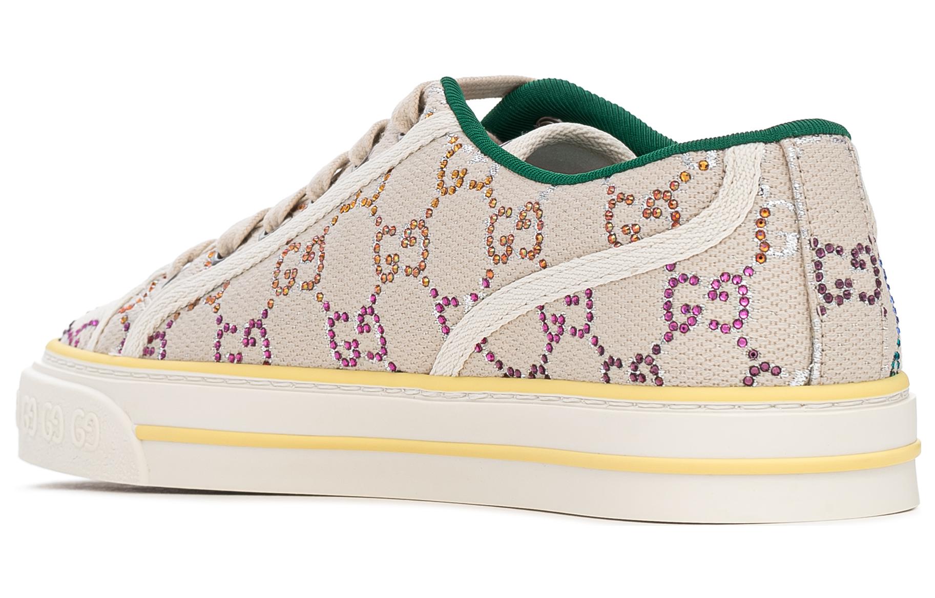 Purchase (Women) Gucci Tennis 1977 Low-Top Sneaker with crystals 'Off White' 732211-FABH3-9179