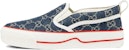 (W) Gucci Tennis 1977 Slip-On 'Denim' Lelaki Wanita Kasut Label Mewah 624733-2KQ30-4466