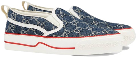 (W) Gucci Tennis 1977 Slip-On 'Denim' Sepatu Pria Wanita Terbaru 624733-2KQ30-4466 Order (W) Gucci Tennis 1977 Slip-On 'Denim' Sepatu Pria Wanita Terbaru 624733-2KQ30-4466