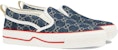 (W) Gucci Tennis 1977 Slip-On 'Denim' Lelaki Wanita Kasut Label Mewah 624733-2KQ30-4466