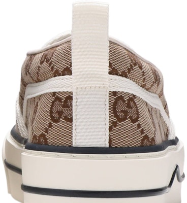 (W) Gucci Tennis 1977 Slip-On 'Beige Ebony' - Kasut Gucci Slip-On Beige Ebony 624733-2HK40-9762 Sizing (W) Gucci Tennis 1977 Slip-On 'Beige Ebony' - Kasut Gucci Slip-On Beige Ebony 624733-2HK40-9762