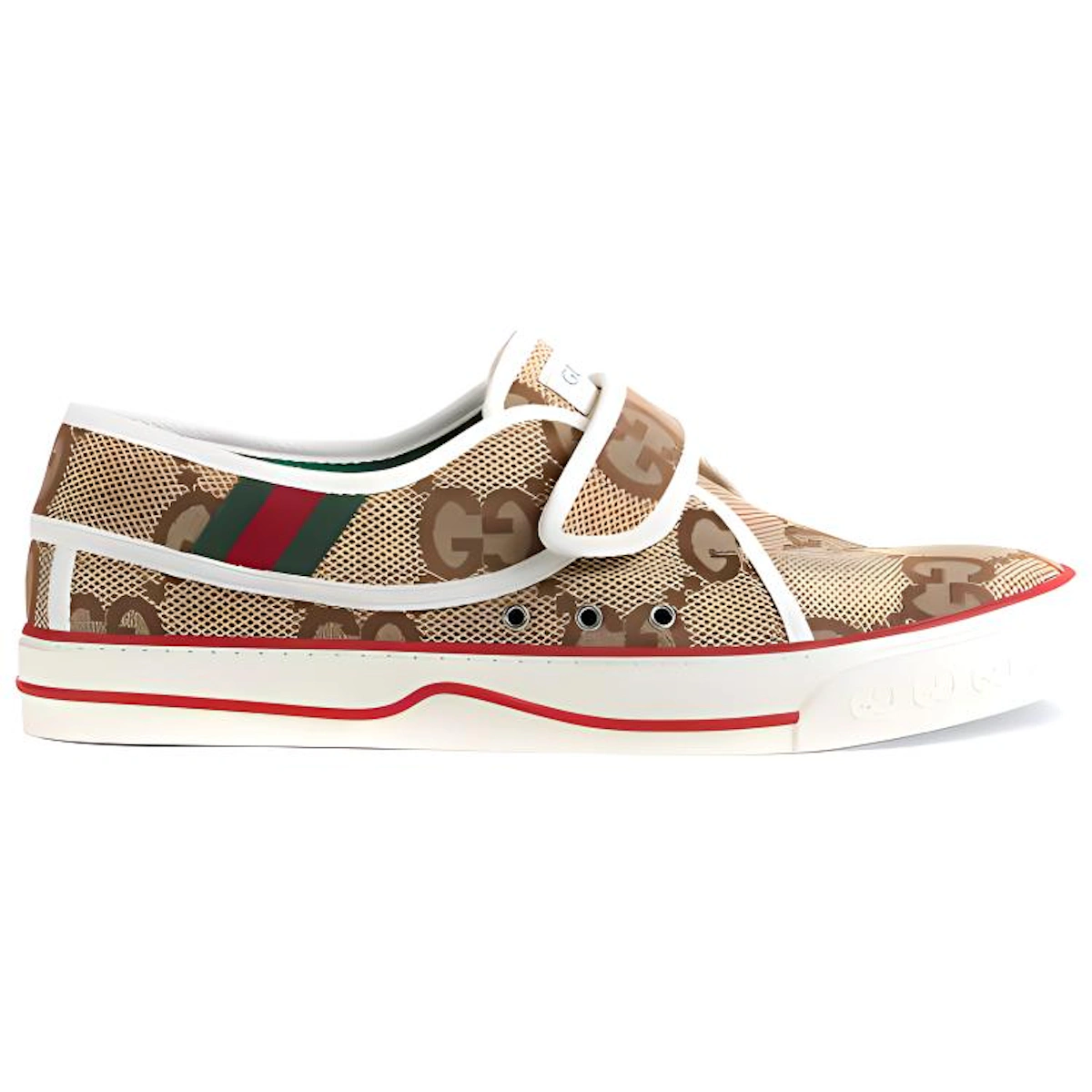 (Women) Gucci Tennis 1977 Velcro 'Jumbo GG - Beige'