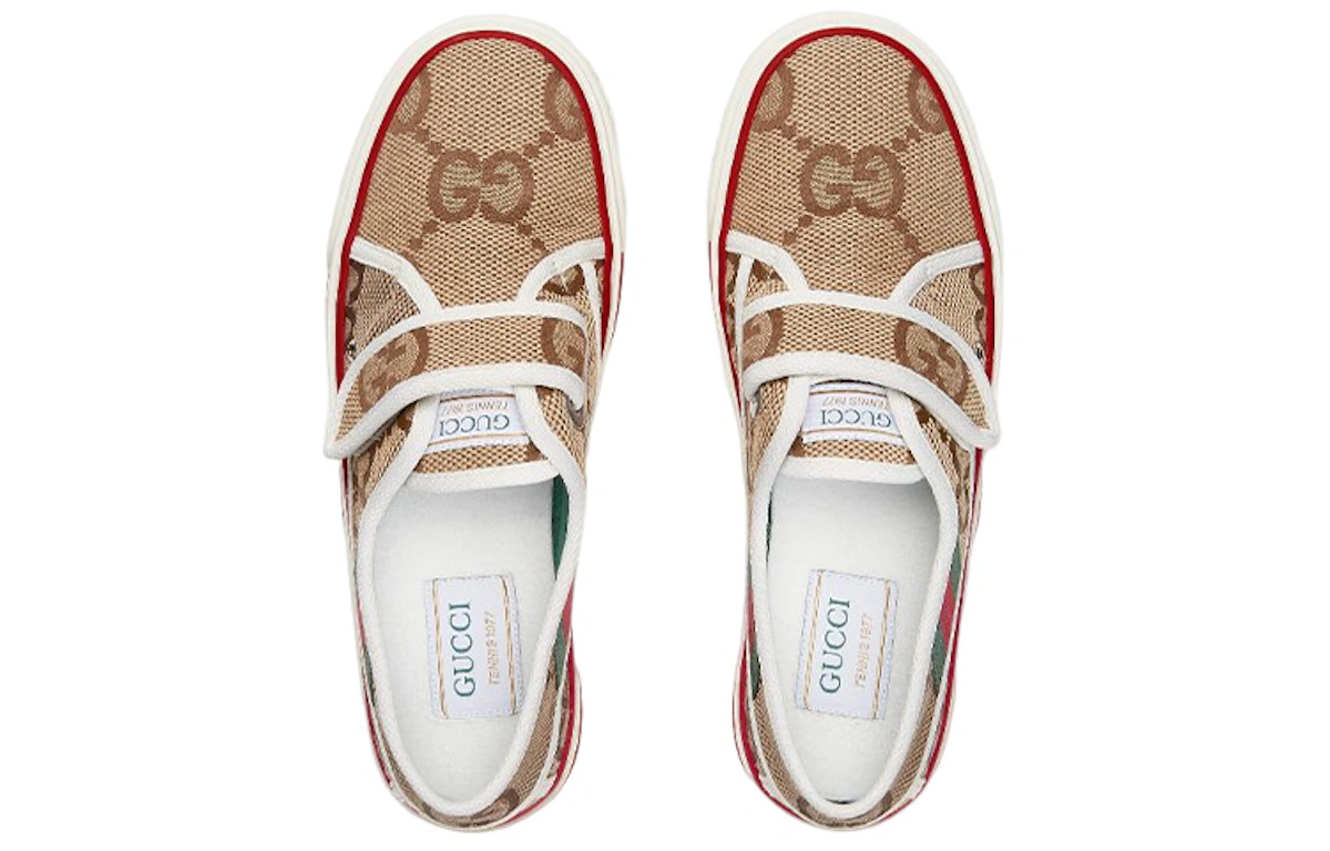 (Women) Gucci Tennis 1977 Velcro 'Jumbo GG - Beige'