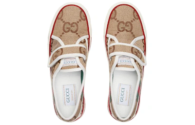 (Women) Gucci Tennis 1977 Velcro 'Jumbo GG - Beige'