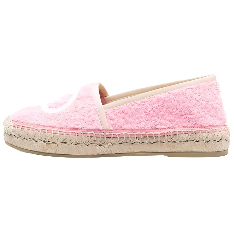 (Women) Gucci Terry Cloth Espadrilles 'Interlocking G - Pink Dusty' 695070-UYR10-5860