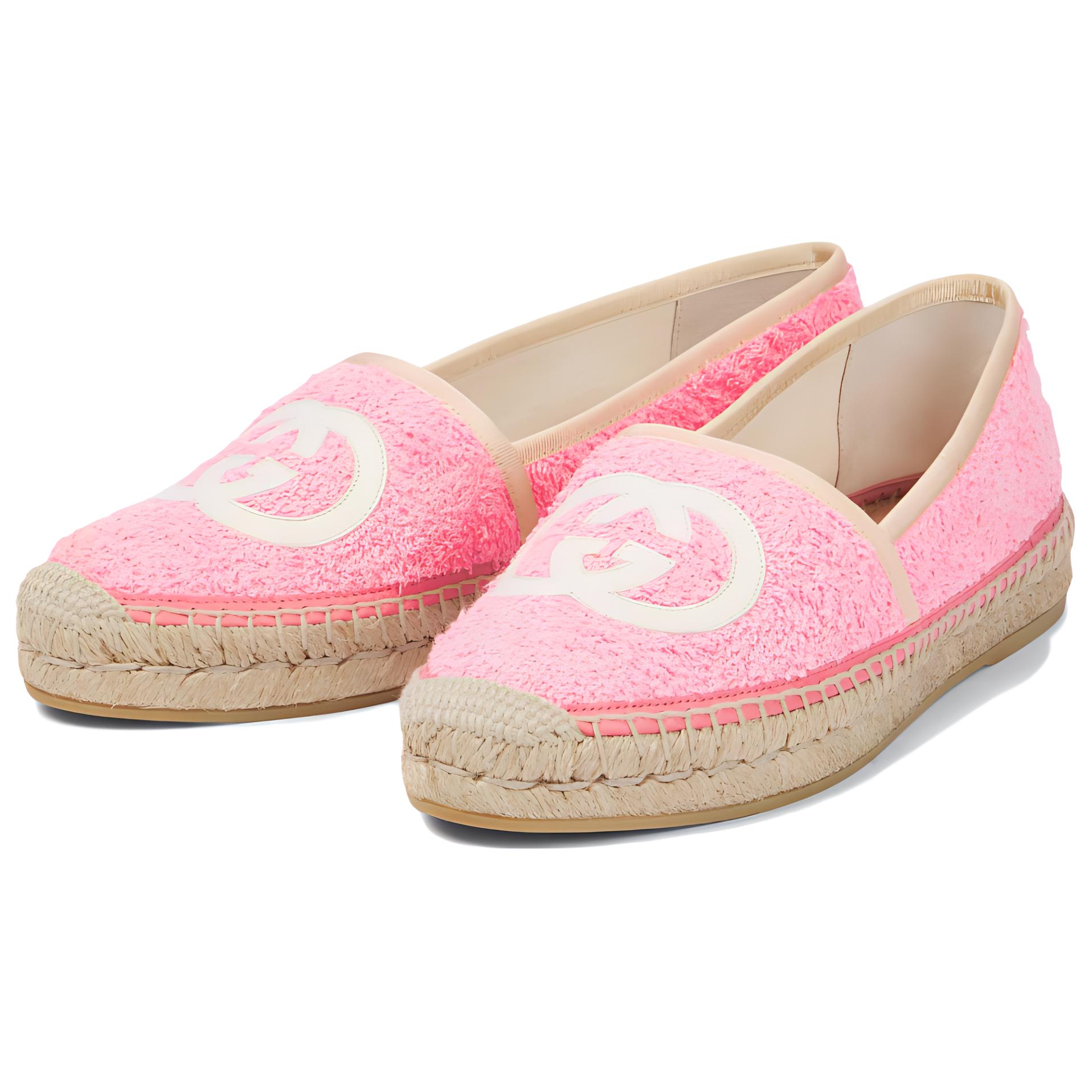 Shop (W) グッチ　テリークロス エスパドリーユ  (ピンク) 695070-UYR10-5860