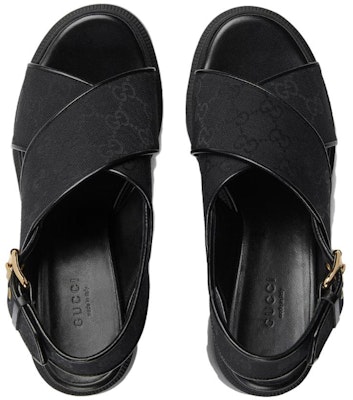 (Women) Gucci Thick Sole Fashion Slide 'Black Buckle' 749795-H6320-1000 Lookbook (Women) Gucci Thick Sole Fashion Slide 'Black Buckle' 749795-H6320-1000