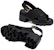 (Women) Gucci Thick Sole Fashion Slide 'Black Buckle' 749795-H6320-1000