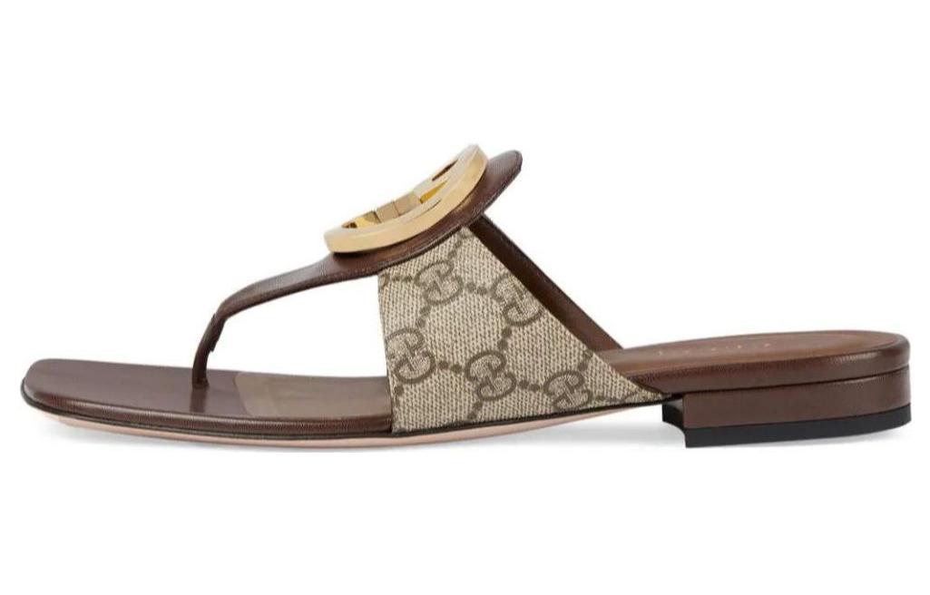 Buy (W) Gucci Selipar Fesyen Thong 'Ebony' 752659-9I650-9769