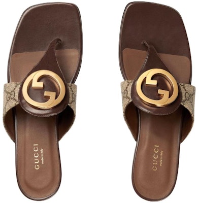 GUCCI古馳 露腳趾 人字拖 時尚涼鞋 女款 黑木色 Lookbook GUCCI古馳 露腳趾 人字拖 時尚涼鞋 女款 黑木色