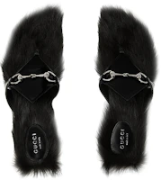 Lookbook (Women) Gucci Thong Mid-Heel Sandals with Horsebit 'Black' 764196-AACY2-1000