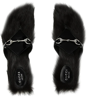 (W) Sandales Gucci à Talons Mi-hauts avec Bride et Mors Noir 764196-AACY2-1000 Lookbook (W) Sandales Gucci à Talons Mi-hauts avec Bride et Mors Noir 764196-AACY2-1000
