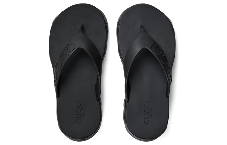 Shop (Women) Gucci Thong Platform Sandal 'Black' 746334-JFM00-1000