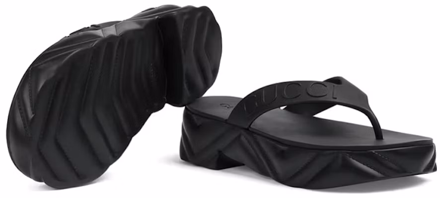 (Women) Gucci Thong Platform Sandal 'Black' 746334-JFM00-1000 Details for (Women) Gucci Thong Platform Sandal 'Black' 746334-JFM00-1000