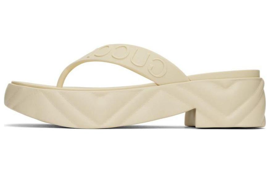 (Women) Gucci Thong Platform Sandal 'White' 746334-JFM00-9022