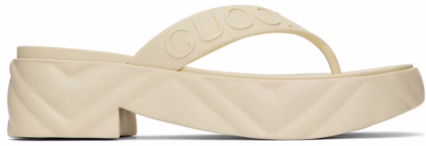 Lookbook (Women) Gucci Thong Platform Sandal 'White' 746334-JFM00-9022