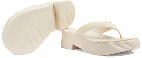 Details for (Women) Gucci Thong Platform Sandal 'White' 746334-JFM00-9022
