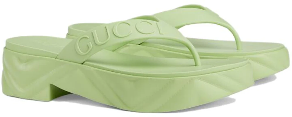 (W) Sandal Platform Ibu Jari Gucci Hijau Muda 746334-JFM00-3801 Shop (W) Sandal Platform Ibu Jari Gucci Hijau Muda 746334-JFM00-3801