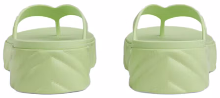 Purchase (W) グッチ 厚底トングサンダル (ライトグリーン) 746334-JFM00-3801