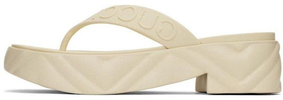 (Women) Gucci Thong Platform Sandal White 746334-JFM00-9022 (Women) Gucci Thong Platform Sandal White 746334-JFM00-9022