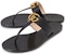 (W) Sandal Jepit Gucci dengan Double G 'Kulit Hitam' 497444-A3N00-1000