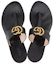 Shop (W) Sandal Jepit Gucci dengan Double G 'Kulit Hitam' 497444-A3N00-1000