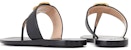 (W) Sandal Jepit Gucci dengan Double G 'Kulit Hitam' 497444-A3N00-1000