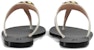 (W) Sandal Gucci Thong Dengan Double G 'Kulit Putih' 497444-A3N00-9022