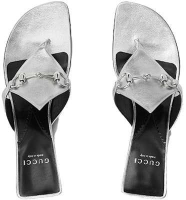 (Women) Gucci Thong Sandal with Horsebit 'Silver' 764197-0MW00-8106 Lookbook (Women) Gucci Thong Sandal with Horsebit 'Silver' 764197-0MW00-8106
