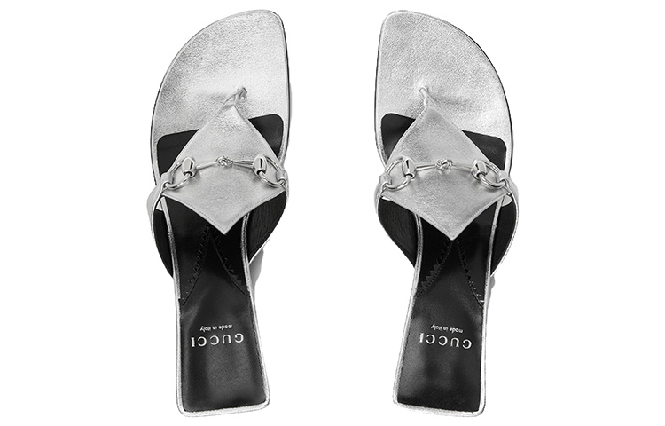 Lookbook (W) Sandali Infradito Gucci con Morsetto ''Argento'' 764197-0MW00-8106