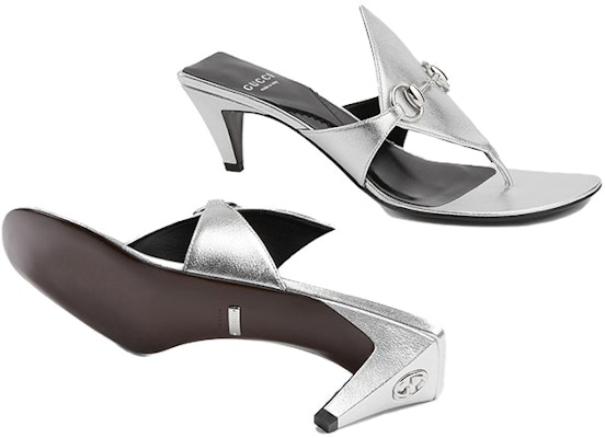 (Women) Gucci Thong Sandal with Horsebit 'Silver' 764197-0MW00-8106 Purchase (Women) Gucci Thong Sandal with Horsebit 'Silver' 764197-0MW00-8106