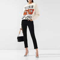 Purchase (Women) GUCCI Tiger Head Print Sweatshirt White 469250-XJBI5-9381