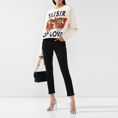 (W) GUCCI 老虎頭印花白色衛衣 469250-XJBI5-9381 Purchase (W) GUCCI 老虎頭印花白色衛衣 469250-XJBI5-9381