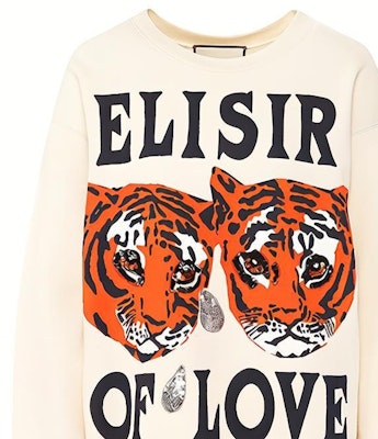 (W) GUCCI 老虎頭印花白色衛衣 469250-XJBI5-9381 Details for (W) GUCCI 老虎頭印花白色衛衣 469250-XJBI5-9381