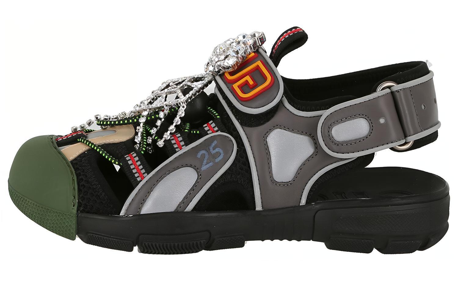 (Women) Gucci Tinsel Sport Sandals 'Crystal Grey' 571557-98D10-8461