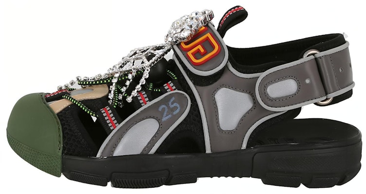 (Women) Gucci Tinsel Sport Sandals 'Crystal Grey' 571557-98D10-8461 Buy (Women) Gucci Tinsel Sport Sandals 'Crystal Grey' 571557-98D10-8461
