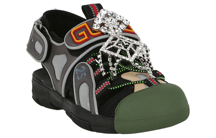 Order (W) Sandal Sukan Gucci Tinsel 'Kelabu Kristal' 571557-98D10-8461