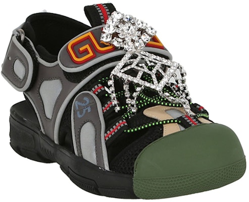 (Women) Gucci Tinsel Sport Sandals 'Crystal Grey' 571557-98D10-8461 Order (Women) Gucci Tinsel Sport Sandals 'Crystal Grey' 571557-98D10-8461