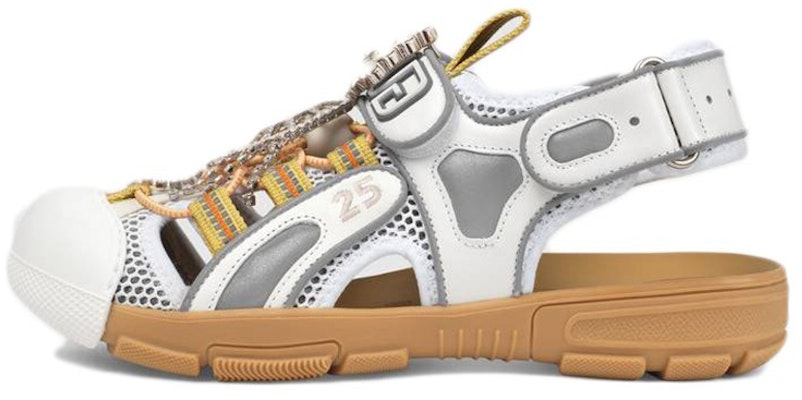 (Women) Gucci Tinsel Sport Sandals 'Crystal White Grey' 571557-98D10-8475 Buy (Women) Gucci Tinsel Sport Sandals 'Crystal White Grey' 571557-98D10-8475