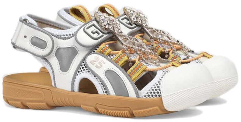 (Women) Gucci Tinsel Sport Sandals 'Crystal White Grey' 571557-98D10-8475 Order (Women) Gucci Tinsel Sport Sandals 'Crystal White Grey' 571557-98D10-8475