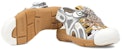 (W) Gucci Tinsel Sandal Sukan 'Kristal Putih Kelabu' 571557-98D10-8475