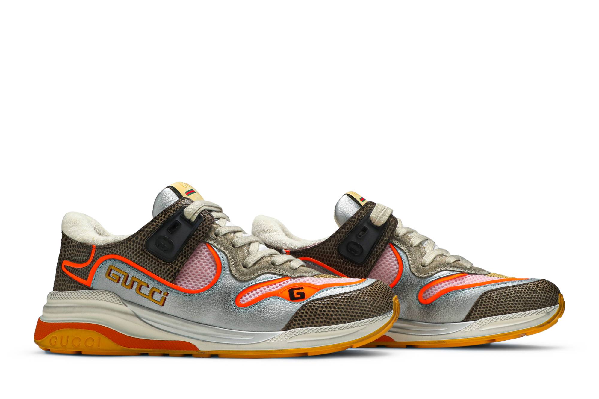 Cheap (W) Gucci Ultrapace 'Abu-abu Motif Tejus' 592882-HQK30-8165