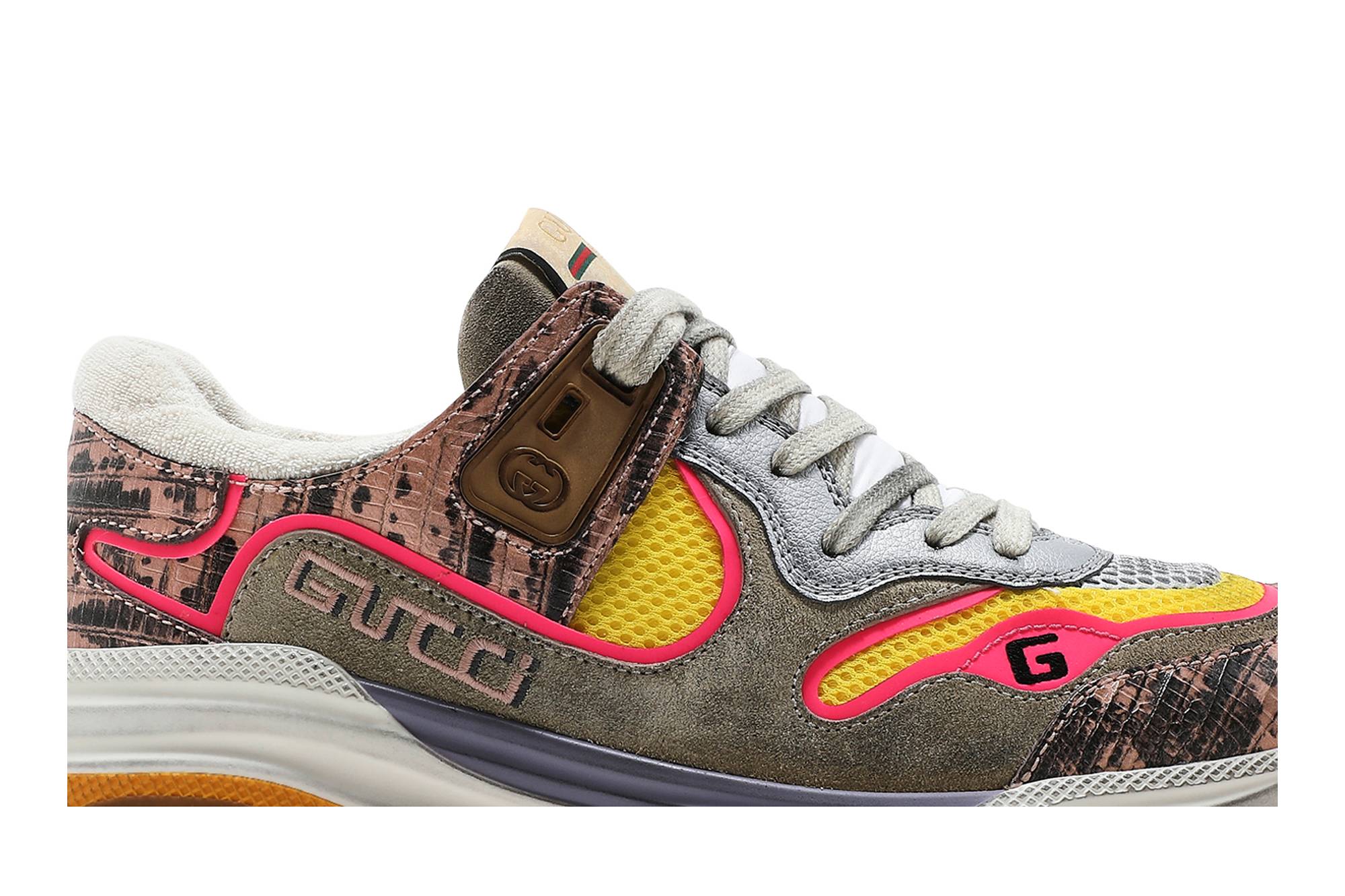 Order GUCCI古馳 Ultrapace 減震防滑 低幫 運動休閒鞋 女款 粉黃 做舊版