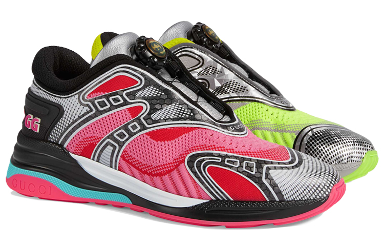 Order (W) 구찌 울트라페이스 R '네온 핑크 옐로우' 믹스매치 623153-H9T40-8476