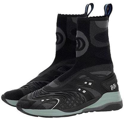 (Women) Gucci Ultrapace R Mid Top Sock Sneakers 'Black Grey' 663725-2TK10-8895 Order (Women) Gucci Ultrapace R Mid Top Sock Sneakers 'Black Grey' 663725-2TK10-8895